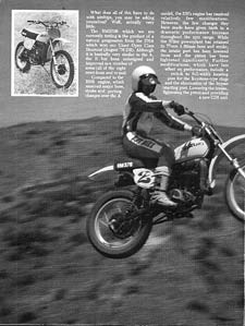 Suzuki RM370 test, Dirt Bike '77